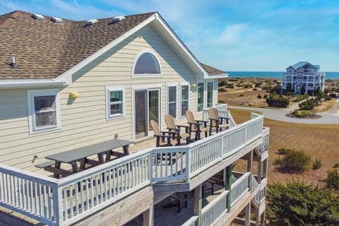 Imagine sitting on the top deck and seeing the sunrise over the Atlantic Ocean on your left, the sunset over the Pamlico Sound on your right, and 14 miles of unspoiled barrier island National Park directly in front of you.