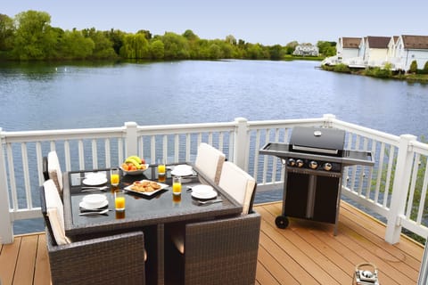 Your private secure deck is the perfect spot for sizzling steaks on the barbecue