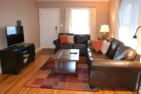 Living room. Your view is the front of the air force museum!