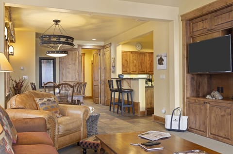 Living Room looking into Dining Area and Kitchen
