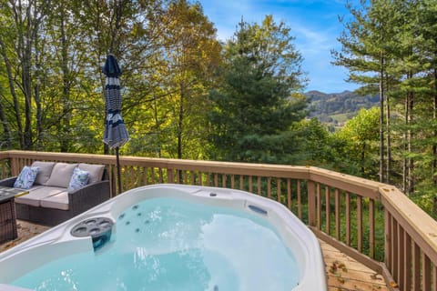 Hot Tub and Ridgeline View