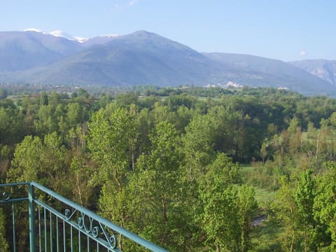 mountain and valley view from balconies