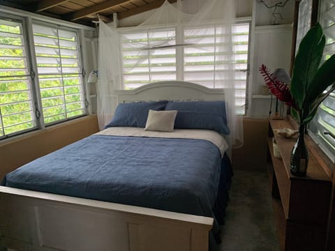 ROMANTIC QUEEN SIZE BED WITH FAN