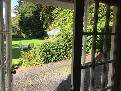 View from french doors