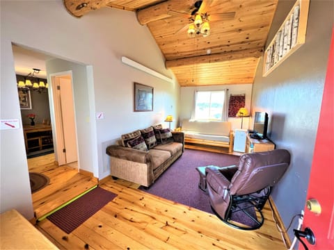 Living room with AC unit