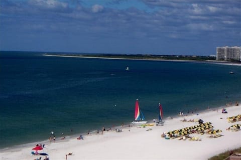 View the entire Marco Island Crescent Beach from the Direct Beachfront Balcony!