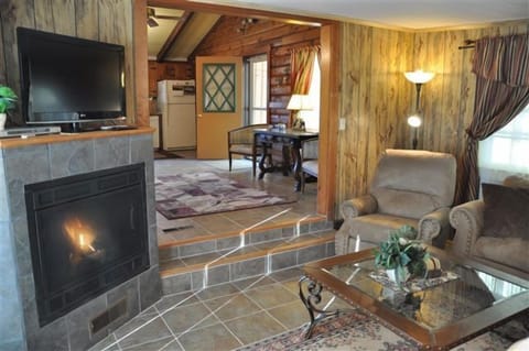 View from the living room to the front entrance