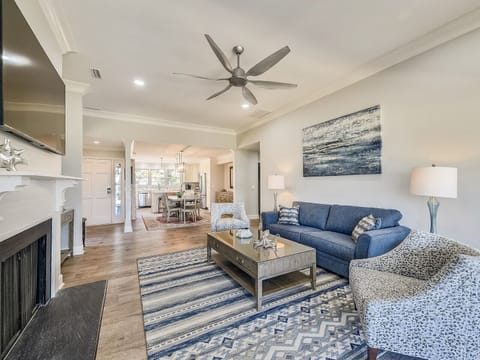 Living Room, Dining Area and Kitchen at 17 Lands End