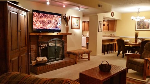 Living Room - Netflix/Amazon/cable/Blu-Ray, fireplace (logs avail.), A/C
