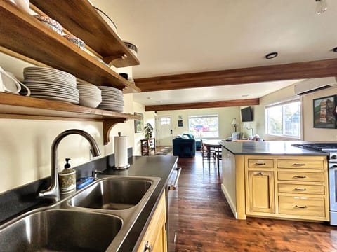 Lovingly restored cottage complete with high-end appliances and comfy beds.