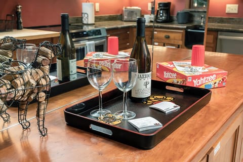 Welcome!!! Have a glass of wine and unwind.