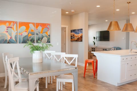 Colorful Dining and Kitchen Area