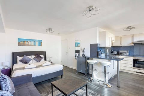 Studio- Bed area/Kitchen/Lounge area