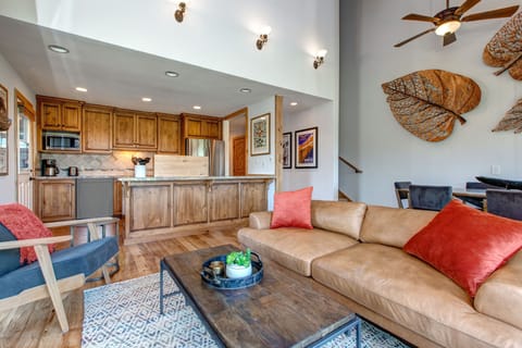 Vaulted Ceilings and Open Floor Plan Make for a Great Gathering Space