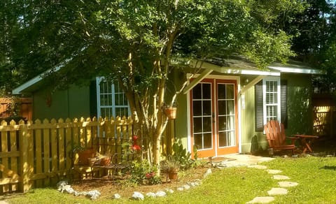 Cottage as seen from my back door of the main house where I reside. 