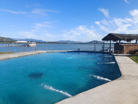 Indoor pool, outdoor pool