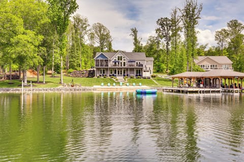 Covered Dock | Waterfront Deck | Dining & Seating | Lake Access