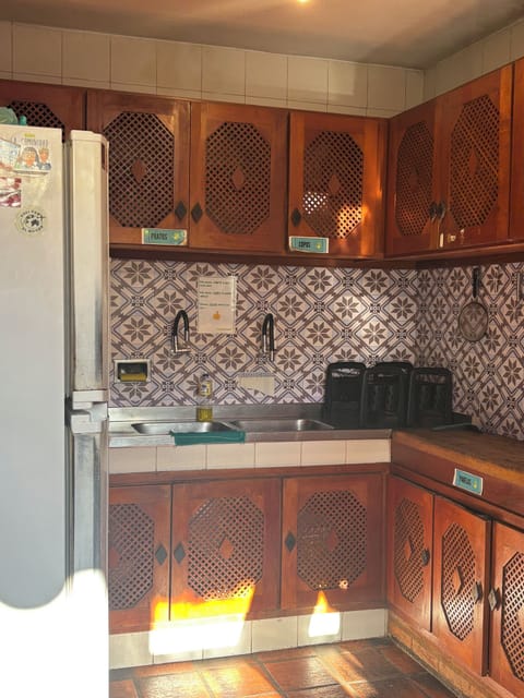 Fridge, microwave, oven, toaster