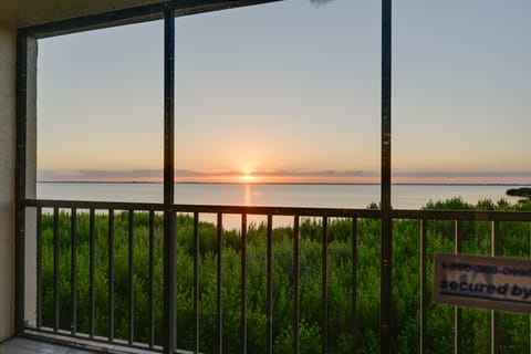 Sunset view from balcony