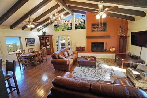 Mountain view living room