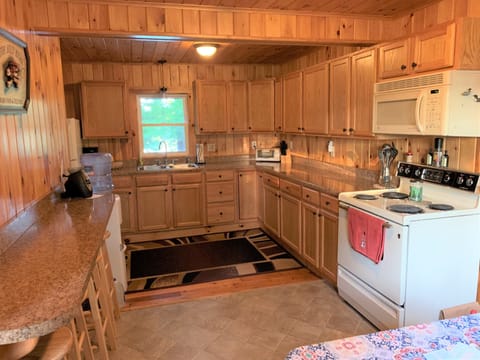 Spacious Kitchen with Views of the Lake