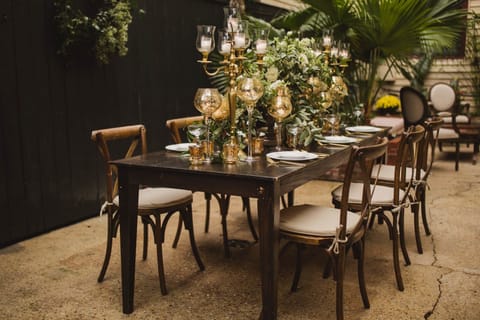 Outdoor wedding area