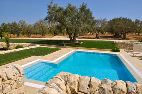 View towards the almonds and olives
