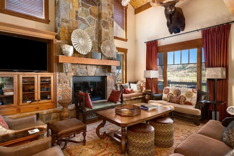 South Valley views out the main level living and dining room windows.