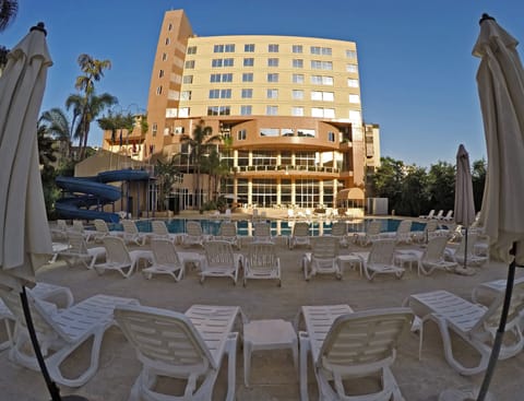 Outdoor banquet area