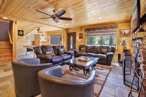 House, Multiple Beds, Patio (1602) | Living area | Fireplace