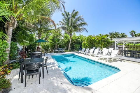 Shared heated pool