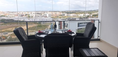 VIEW FROM THE TERRACE ON LAGOS CITY,WITH REMOVABLE GLASS PANNELS