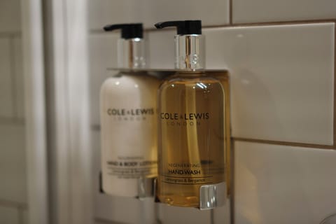 Free toiletries, hair dryer, towels, soap