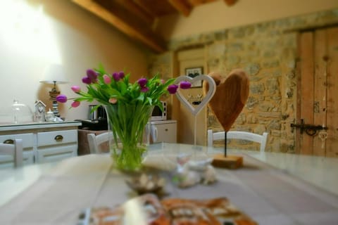 Microwave, highchair, cookware/dishes/utensils