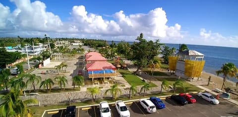 5 min walk to 'El Balecon de Patillas' beach side walk