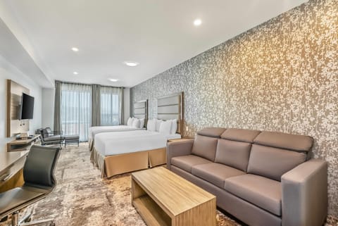Room, Multiple Beds, Non Smoking (Efficiency) | Down comforters, desk, soundproofing, bed sheets
