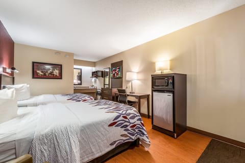 Deluxe Room, 2 Double Beds (Smoke Free) | In-room safe, desk, blackout drapes, free cribs/infant beds