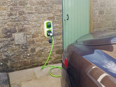 Electric car charging port | 3 Winville Mews, Askrigg, near Hawes