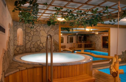 Indoor pool, open 8:00 AM to 8:00 PM, sun loungers