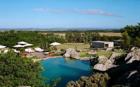 Indoor pool, outdoor pool, sun loungers