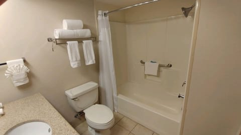 Free toiletries, hair dryer, towels