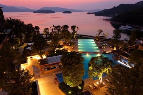 Indoor pool, seasonal outdoor pool, sun loungers, lifeguards on site