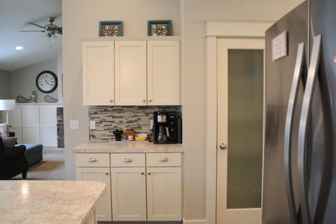 We supply coffee from a local coffee shop for your enjoyment. 