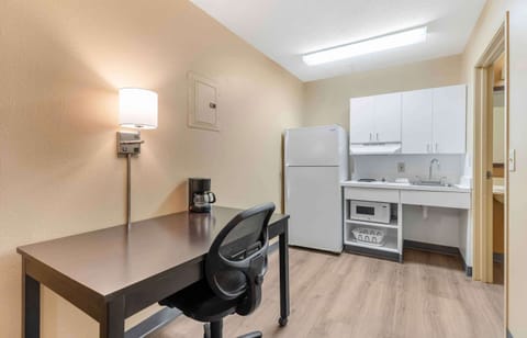 Studio, 1 Queen Bed, Accessible, Non Smoking | Private kitchenette | Full-size fridge, microwave, stovetop
