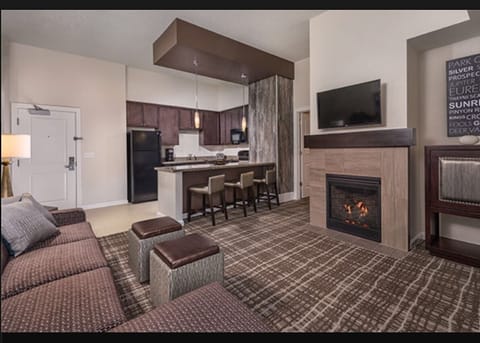 Pull out sofa; room to add an air mattress as well