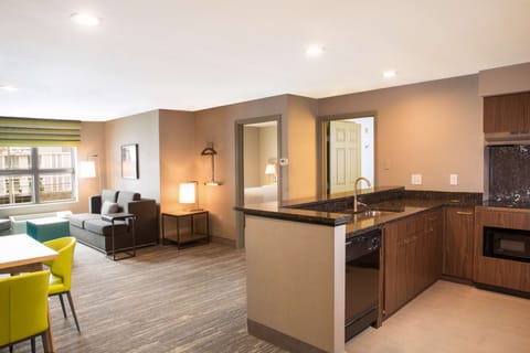 40-inch flat-screen TV with cable channels, TV