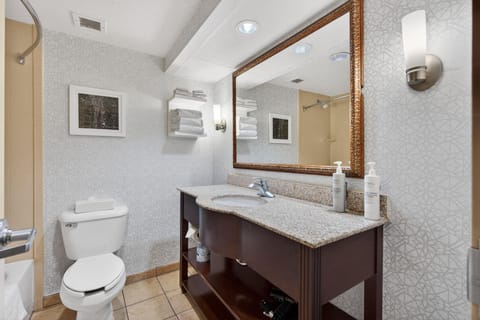 Free toiletries, hair dryer, towels