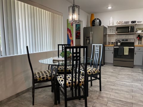 Dining area near between living room area and kitchen.