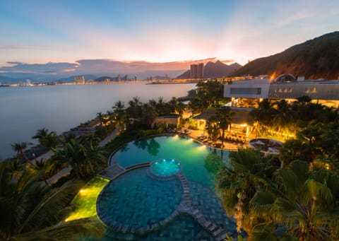 2 outdoor pools, open 6:00 AM to 7:00 PM, pool umbrellas, sun loungers