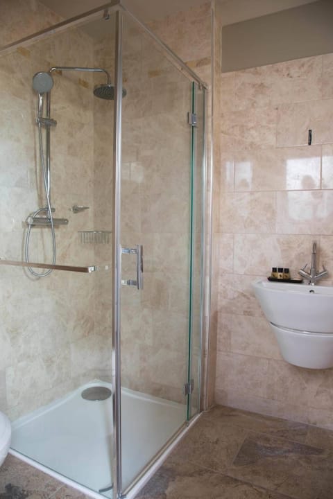 Classic Double Room | Bathroom | Shower, rainfall showerhead, free toiletries, hair dryer